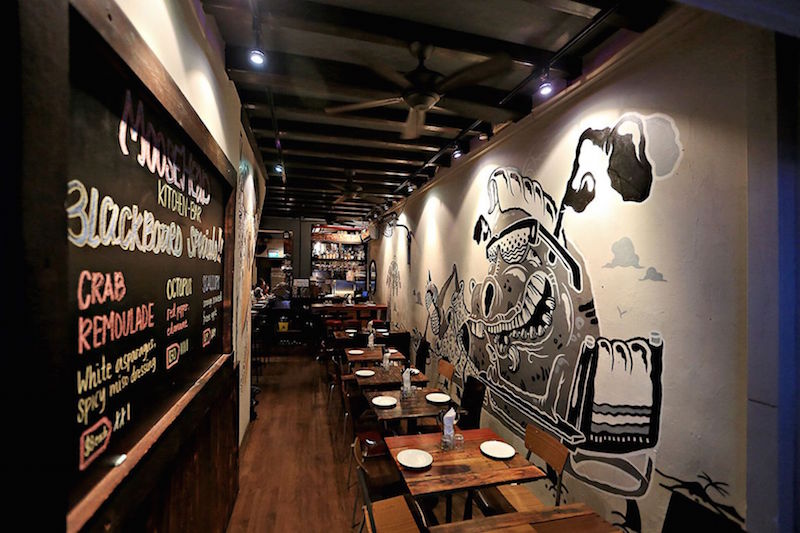 The collaboration between Moosehead and Singaporean street artists Sheryo and The Yok resulted in a mural featuring a grinning moose. u00e2u20acu201d TODAY pic