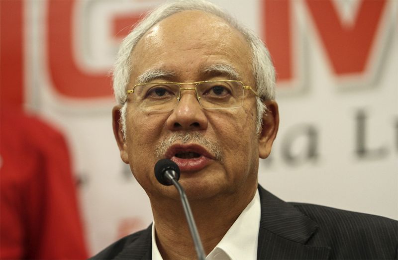 Prime Minister Datuk Seri Najib Razak speaks to members of the media during a press conference at the PWTC in Kuala Lumpur, May 11, 2015. u00e2u20acu201d Picture by Yusof Mat Isa