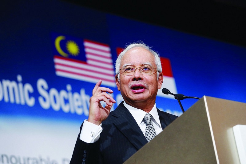 Prime Minister Datuk Seri Najib Razak delivers his keynote speech at the Economic Society of Singapore Annual Dinner, May 5, 2015. u00e2u20acu201d Today pic
