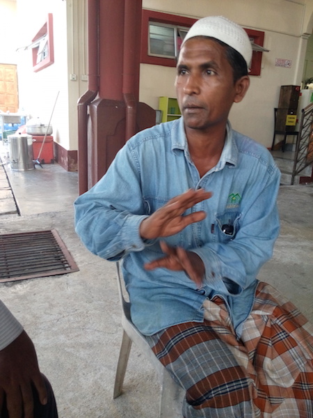 Karim hopes to be reunited with his family.