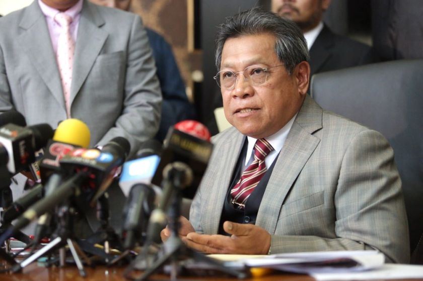 Tan Sri Datuk Seri Panglima Pandikar Amin Mulia speaks at a press conference at his residence in Bukit Tunku, May 19, 2015. u00e2u20acu201d Picture by Choo Choy May