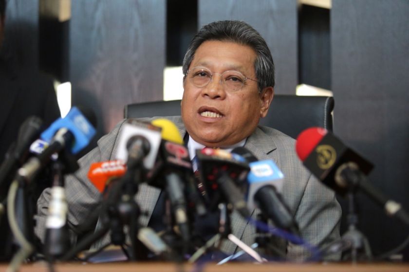 Tan Sri Datuk Seri Panglima Pandikar Amin Mulia speaks at a press conference at his residence in Bukit Tunku, May 19, 2015. u00e2u20acu201d Picture by Choo Choy May