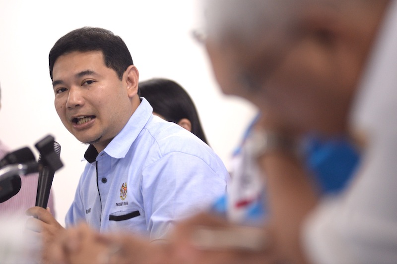 Rafizi accused BN of changing tactics that may involve bribing voters, May 4, 2015. u00e2u20acu201d Picture by K.E. Ooi