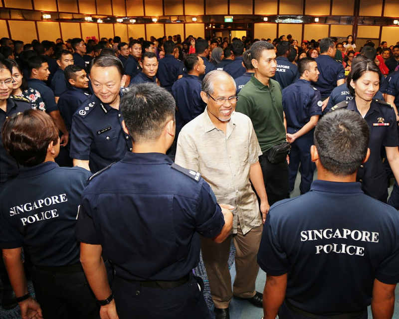 Singapore Second Minister Masagos Zulkifli welcoming the contingent home. u00e2u20acu201d TODAY pic