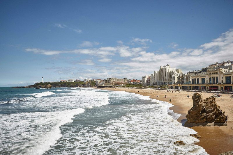 The Grande Plage in Biarritz in the Basque region of France, May 17, 2015. 