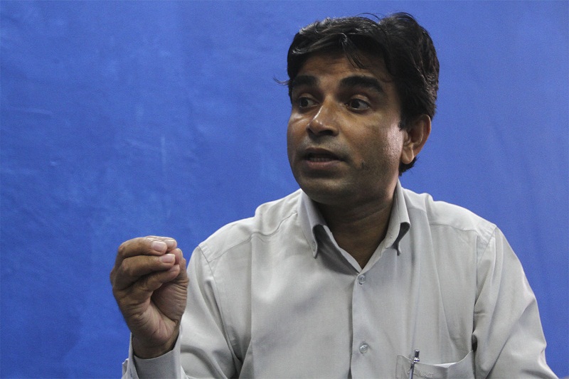 Mohd Osman Brahim Bin Hafiz Ahmad speaks to Malay Mail Online during an interview at the Madrasah Muiin Al-Islam in Meru, Klang, on June 19, 2015. — Picture by Yusof Mat Isa