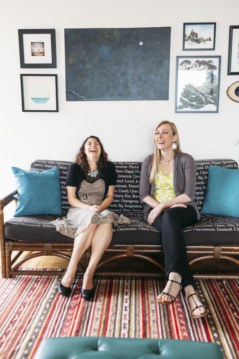 Alicia Ostarello and Angie Sommer, writers and co-founders of Vow Muse, a writing business focused on custom marriage vows and speeches, in Oakland, May 27, 2015. — Picture by Peter Earl McCollough/The New York Times