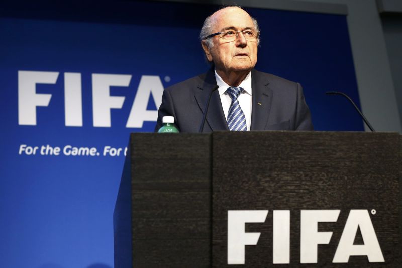 FIFA President Sepp Blatter addresses a news conference at the FIFA headquarters in Zurich, Switzerland, June 2, 2015. ― Reuters pic