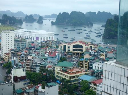 Halong Bay is magnificent but also very crowded.