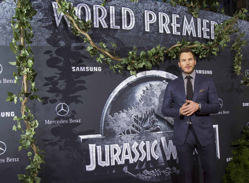 Cast member Chris Pratt at the premiere of 'Jurassic World' in Hollywood, June 9, 2015. — Reuters pic 