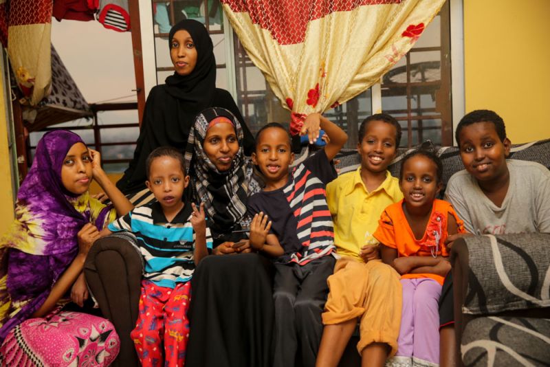 Najma, her sister, aunt and five children are now living as refugees in Setapak. ― Picture by Choo Choy May