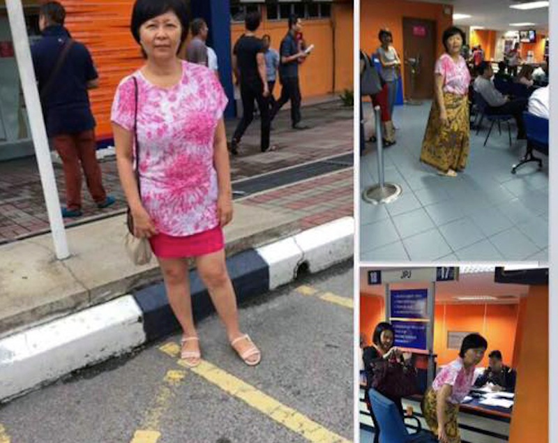 Pictures on Facebook on the incident that is going viral. 