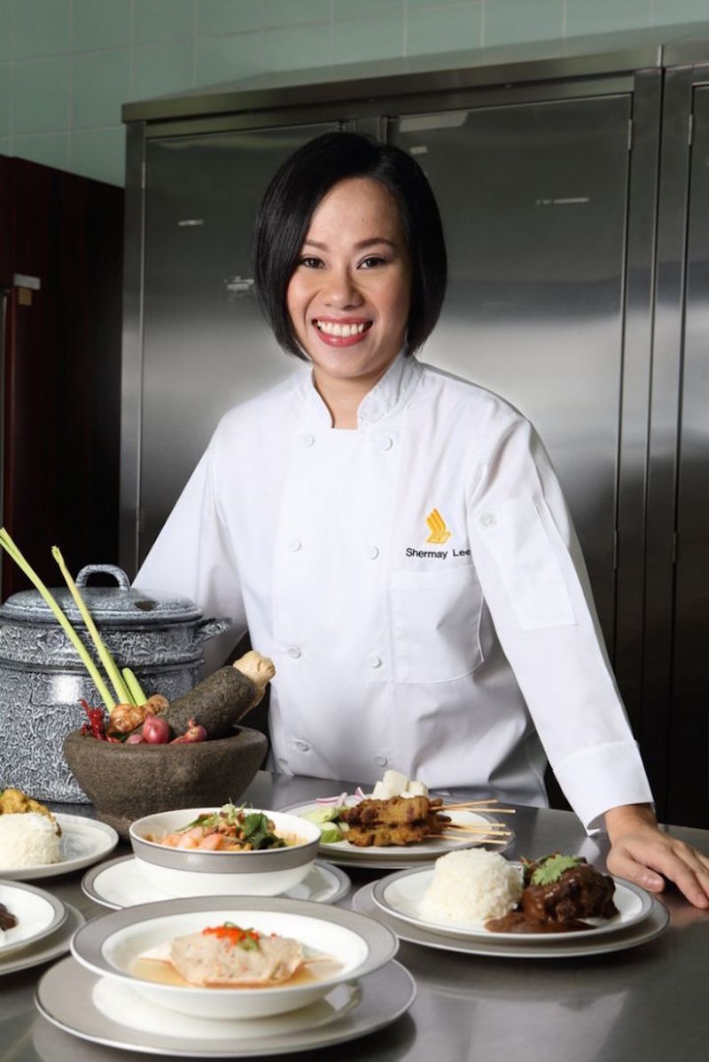 Shermay Lee, author of ‘The New Mrs Lee Cook Book’ collaborated with Singapore Airlines for their SG50 Singapore Heritage Cuisine menu.