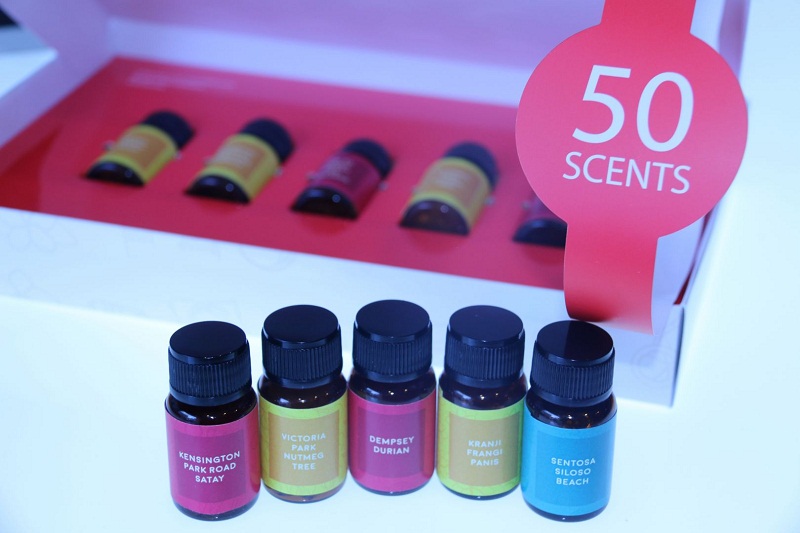 Smells like home? A set of five costs S$28 at AllSense' 50 Scents exhibition at Raffles City. u00e2u20acu201d TODAY pic