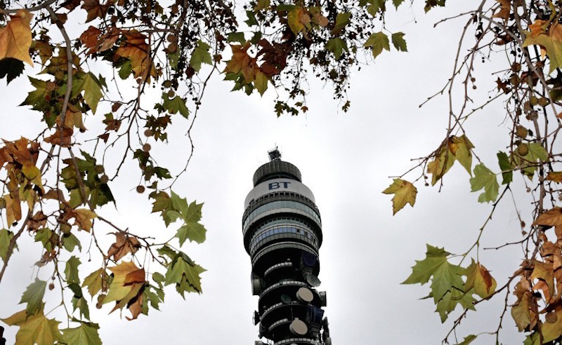 The British Telecom Tower is pictured in central London November 13, 2008. u00e2u20acu201d AFP pic 