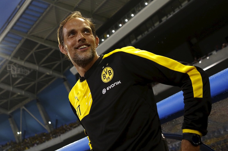 Borussia Dortmund's new coach Thomas Tuchel walks in front of his team bench during their friendly match against Kawasaki Frontale as part of Borussia Dortmund's Asia Tour. u00e2u20acu201d Reuters pic