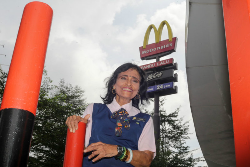 Cynthia Sebastian is McDonaldu00e2u20acu2122s Malaysiau00e2u20acu2122s longest-serving employee. u00e2u20acu201d Picture by Choo Choy May