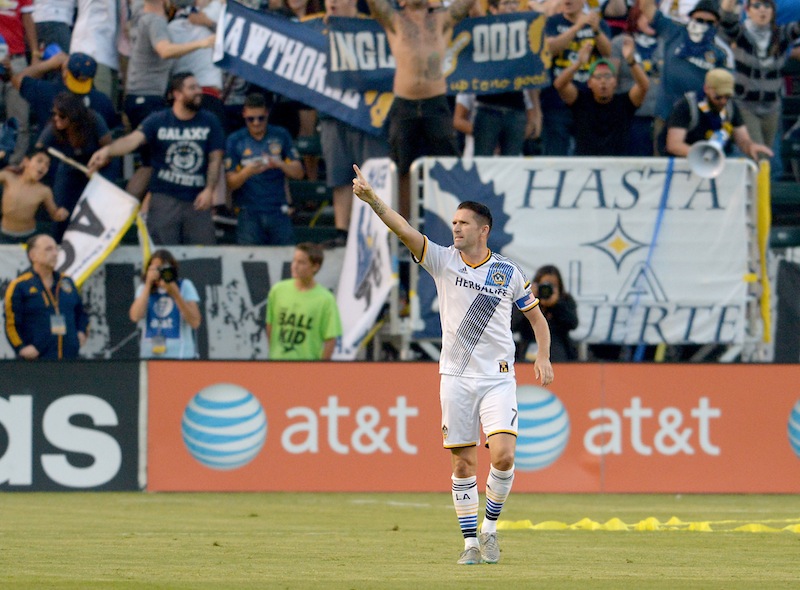 Los Angeles Galaxy forward Robbie Keane (7) heads down field after scoring past Toronto FC goalkeeper Chris Konopka (1) in the first half of the game at StubHub Center.u00c2u00a0u00e2u20acu201d Reuters pic
