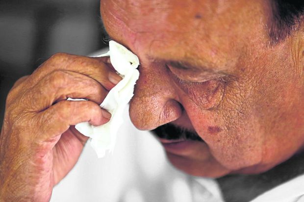 Jijar in tears during the interview. He wants those responsible for shooting down MH17 to be brought to be justice. nu00e2u20acu201d Picture by Sayuti Zainudin