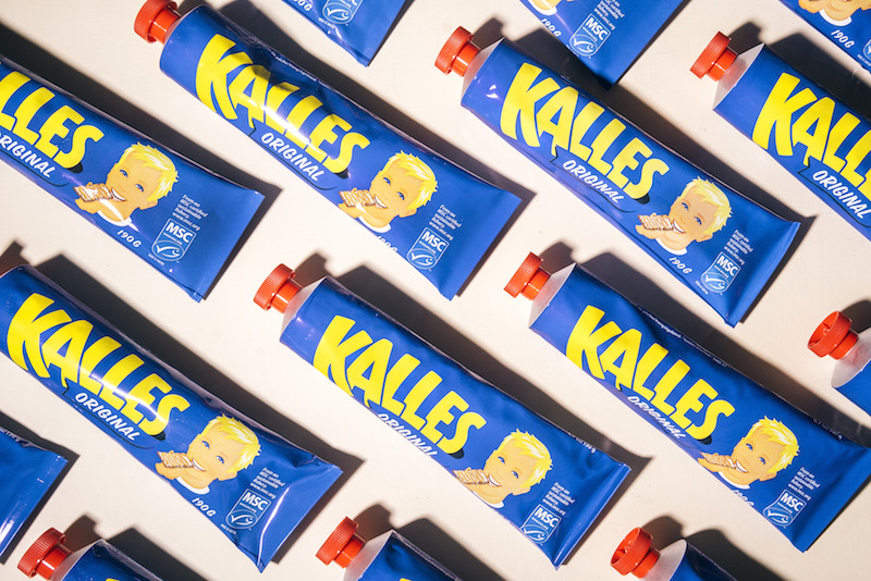 Tubes of Kalles Kaviar, a cod roe paste which is uniquely popular in Sweden, at ScandiKitchen, a Scandinavian store and restaurant in London, July 16, 2015. u00e2u20acu201d Picture by Tom Jamieson/The New York Times