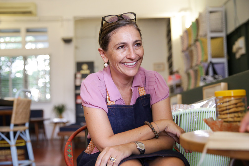 Scheers speaks about her passion for silk screen printing and designs, and giving the personal touch by customising handmade items. — Picture by Choo Choy May