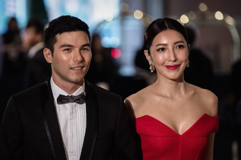 Taiwanese actor Rhydian Vaughan and actress Cheryl Yang are seen on the red carpet as they arrive at the 9th Asian Film Awards in Macau March 25, 2015. u00e2u20acu201d AFP pic