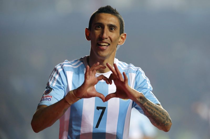 Argentine winger Angel Di Maria (pic) could leave United, says Van Gaal. u00e2u20acu2022 Reuters pic