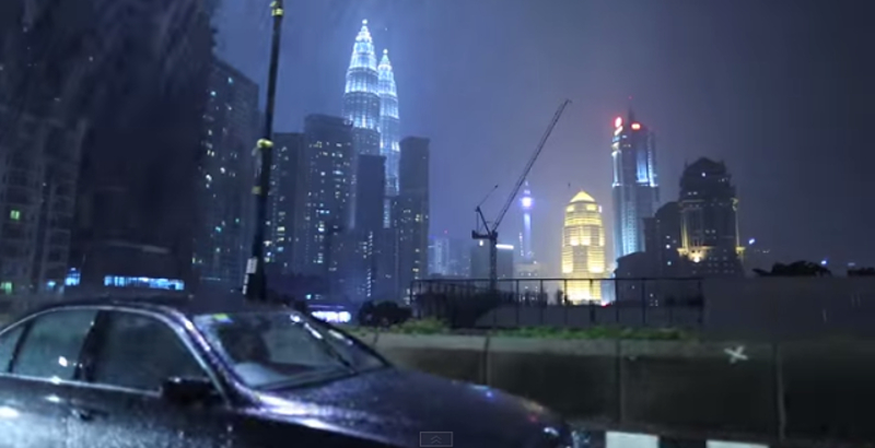 The KL skyline is seen in this shot from Chainsmokers' 'Roses' music video.