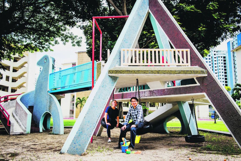 This used to be my playground: Well, at least for director Mark Chua (back) who documents the remaining days of Dakota Crescent with his writer Mark Kwan for Discovery Chanelu00e2u20acu2122s u00e2u20acu02dcSingapore Storiesu00e2u20acu2122 series. u00e2u20acu201d TODAY pic