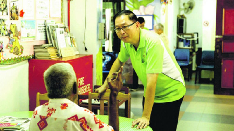Roger Neo, centre manager of Tung Ling Community Services, is always on hand to help the residents — whether it’s a listening ear or to help read their letters. — TODAY pic