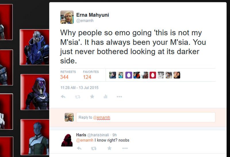 It's not just me annoyed when people declare 'This is not my Malaysia' when bad stuff happens. u00e2u20acu201dTwitter pic