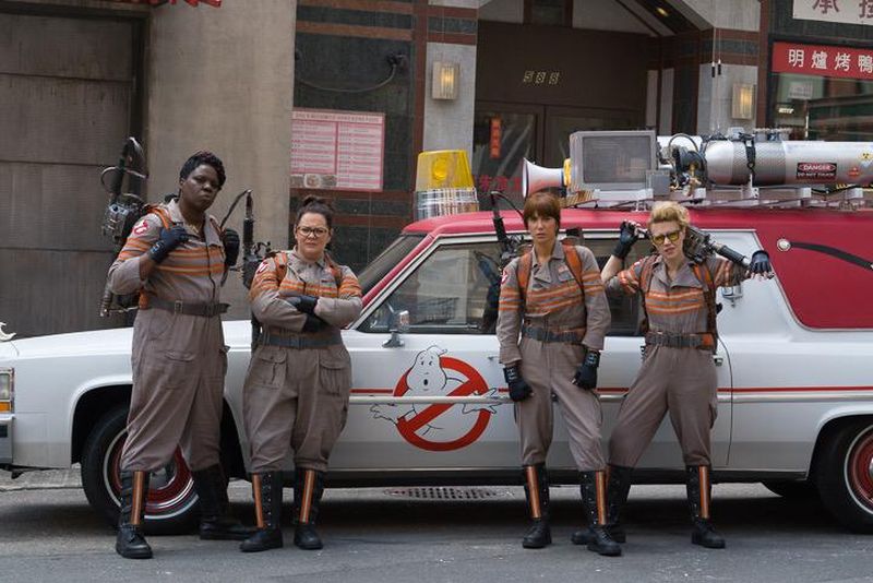 The new Ghostbusters uniform has a similar hue to the originals, with subtle differences.u00e2u20acu201d Twitter pic 