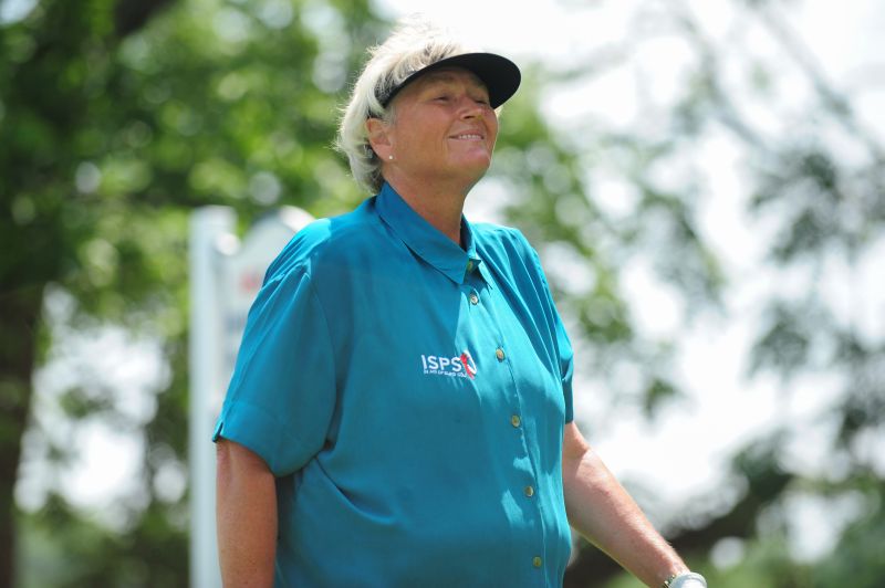 Laura Davies, final round, US Womenu00e2u20acu2122s Open, Lancaster Country Club, Lancaster, Pennsylvania, July 12, 2015. Mandatory Credit: Evan Habeeb-USA TODAY Sports/Reuters 