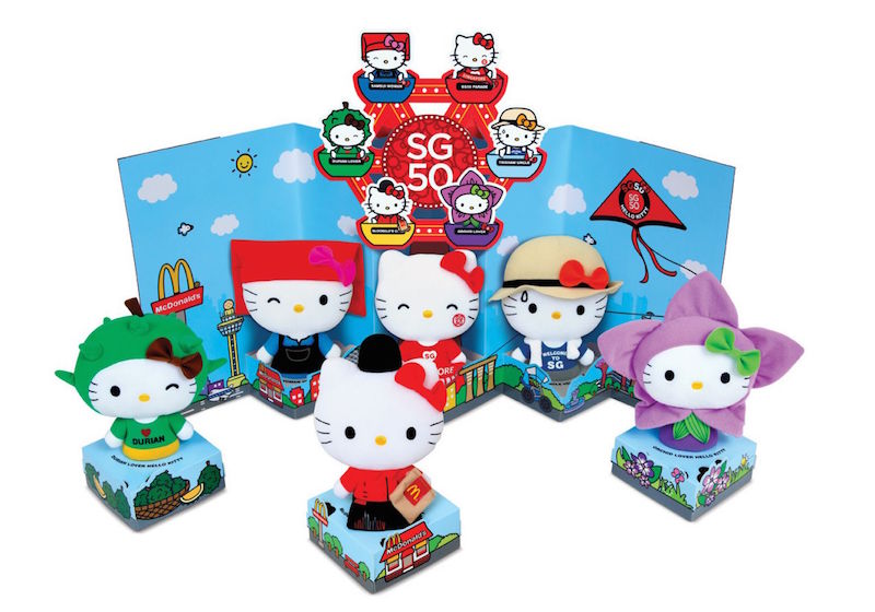 The SG50 themed Hello Kitty Plush Collectibles to be sold by McDonaldu00e2u20acu2122s Singapore. u00e2u20acu201d Picture by McDonaldu00e2u20acu2122s Singapore via TODAY