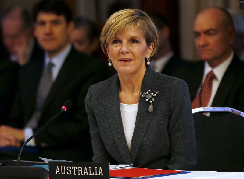 Australian Foreign Minister Julie Bishop speaks at the Pacific Islands Forum Foreign Ministers meeting in Sydney, July 10, 2015. u00e2u20acu201d Reuters pic