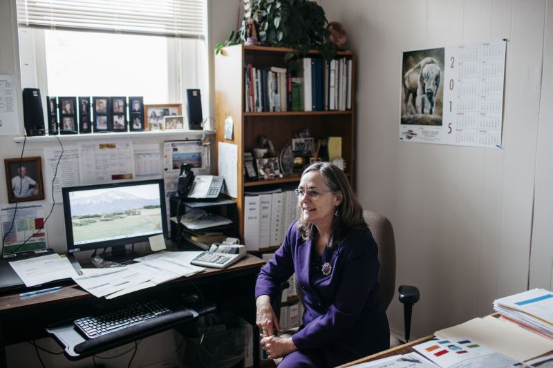 Health centre manager Debbie Channel: ‘If you get pregnant here, you are stuck …We’re trying to keep them safe and baby free.’