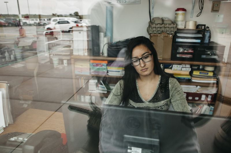 Hope Martinez, a nursing home receptionist who recently had a small metal rod implanted under the skin of her upper arm to prevent pregnancy for three years, in Walsenburg, Colorado, May 19, 2015. Benjamin Rasmussen/The New York Times