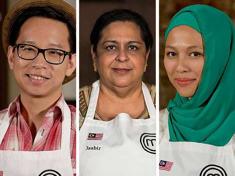 Marcus Low, Jasbir Kaur and Sophia Zulkifli are Malaysia's great hopes for the competition. u00e2u20acu201d MasterChef Asia pic