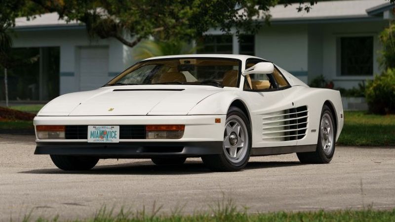 The 1986 Ferrari Testarossa from u00e2u20acu02dcMiami Viceu00e2u20acu2122 will be auctioned in August. u00e2u20acu2022 AFP pic