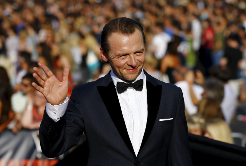 Cast member British actor Simon Pegg poses upon his arrival for the world premiere of 'Mission Impossible: Rogue Nation' in front of State Opera house in Vienna, Austria, July 23, 2015. u00e2u20acu201d Reuters pic