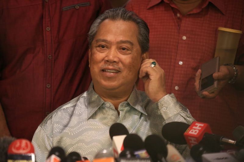 Tan Sri Muhyiddin Yassin speaks at a press conference held at his Damansara Heights home, July 29, 2015. u00e2u20acu2022 Picture by Saw Siow Feng