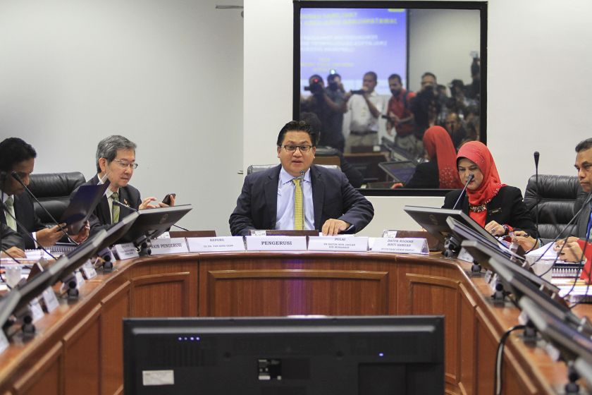PAC chairman, Datuk Nur Jazlan Mohamed is seen in a meeting at Parliament, July 9, 2015. u00e2u20acu201d Picture by Yusof Mat Isa