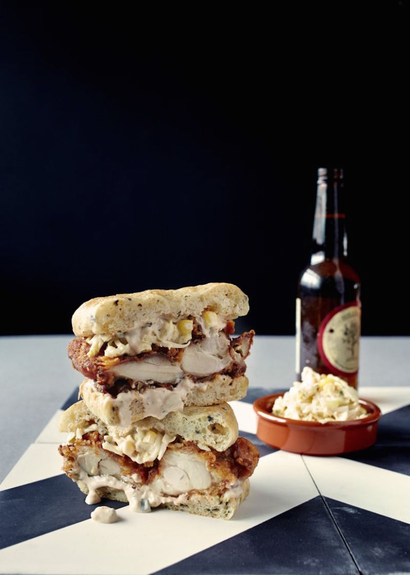 The Fried Chicken Sandwich involves boneless chicken thighs that are first marinated and cooked sous vide for several hours, and marinated again in buttermilk overnight. — TODAY pic