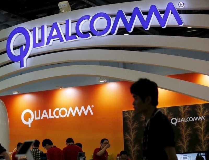 Qualcomm's logo is seen at its booth at the Global Mobile Internet Conference (GMIC) 2015 in Beijing.u00e2u20acu2022 Reuters pic