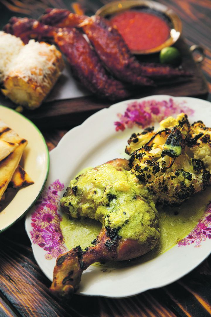 Moosehead’s Gotong Royong set pairs the famed ayam bakar with its signature charcoal-roasted cauliflower. — TODAY pic