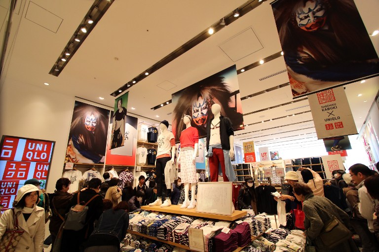 Shoppers crowd the Kabuki fashion floor of Japanese fashion giant Uniqlo's flagship store in Tokyo March 26, 2015. u00e2u20acu201d AFP pic