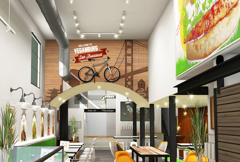 An artistu00e2u20acu2122s impression of the new VeganBurg store in San Francisco. u00e2u20acu201d TODAY pic