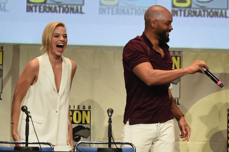 Actors Margot Robbie and Will Smith attend the Warner Bros u00e2u20acu02dcSuicide Squadu00e2u20acu2122 presentation during Comic-Con International 2015 at the San Diego Convention Centre in San Diego July 11, 2015. u00e2u20acu201d AFP pic