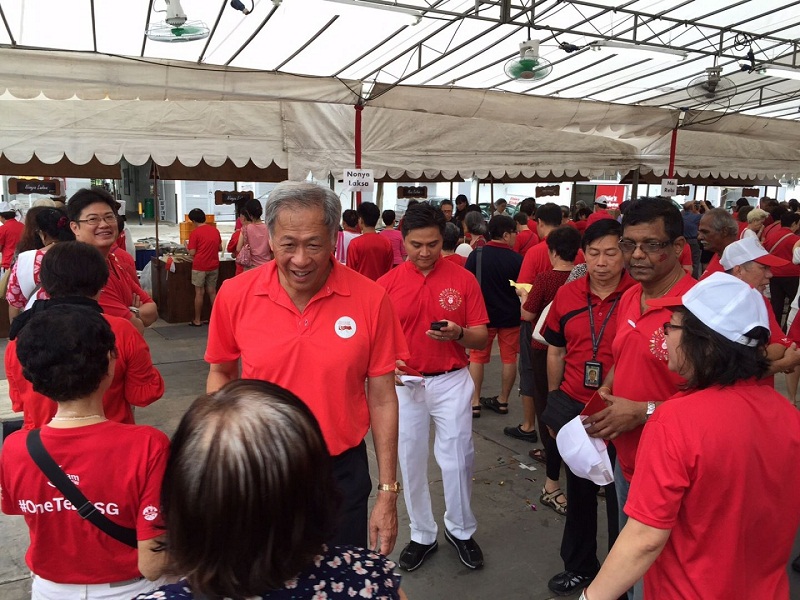 Peopleu00e2u20acu2122s Action Party (PAP) organising secretary Ng Eng Hen at the Toa Payoh Eastu00e2u20acu2122s National Day Observance Ceremony this morning. u00e2u20acu201d TODAY pic