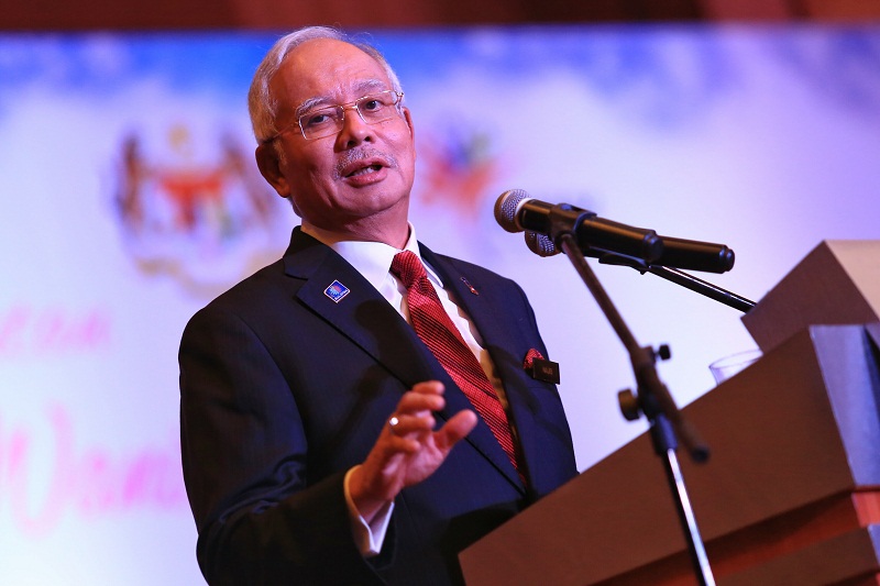 Prime Minister Datuk Seri Najib Razak speaks during the National Womenu00e2u20acu2122s Day 2015 celebrations at Putrajaya, August 24, 2015. u00e2u20acu201d Picture by Saw Siow Feng